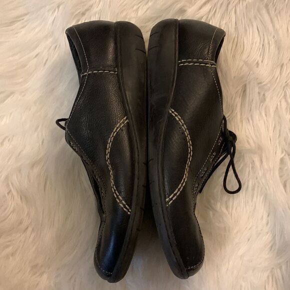 Clarks size 11 leather black sneaker/loafer - Picture 3 of 6